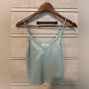 Light green lace camisole